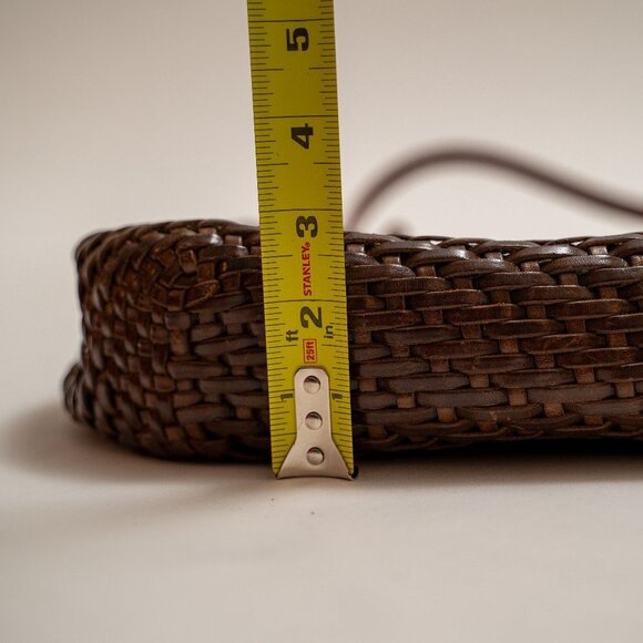 FINAL PRICE!!! Vintage De Vecchi By Hamilton Hodge Woven Leather Shoulder Bag - Picture 12 of 14